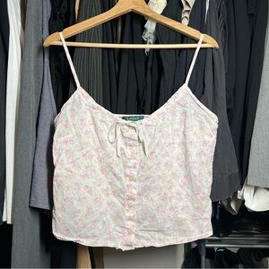 Vintage 2000’s Ralph Lauren pink cami top